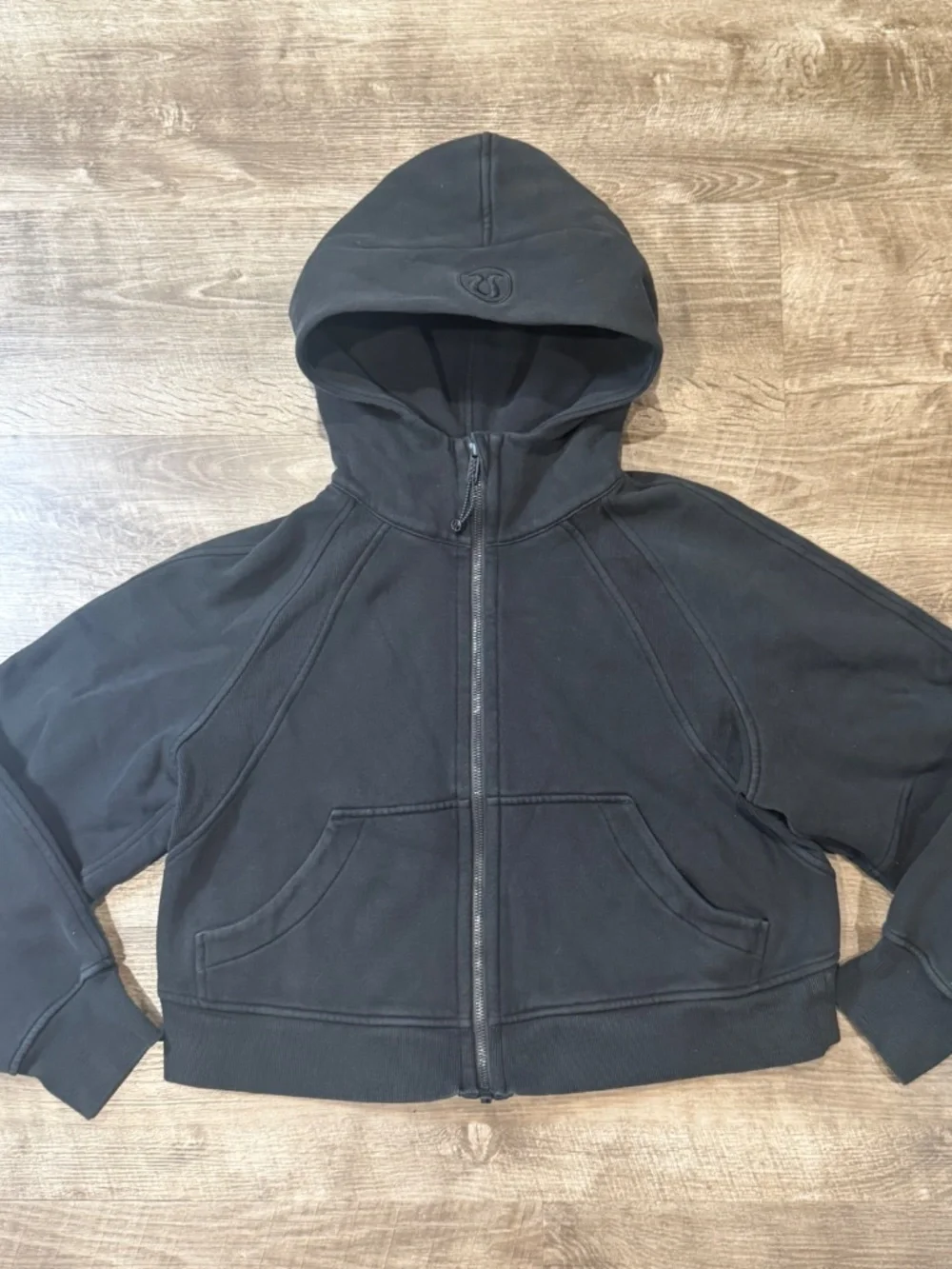 Lululemon athletica black scuba jacket womens size XS.